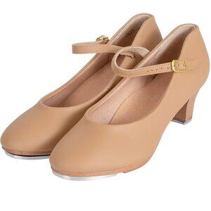 PU Leather Ankle Strap Character Tap Shoe 1.55'' Dance Shoes for Women